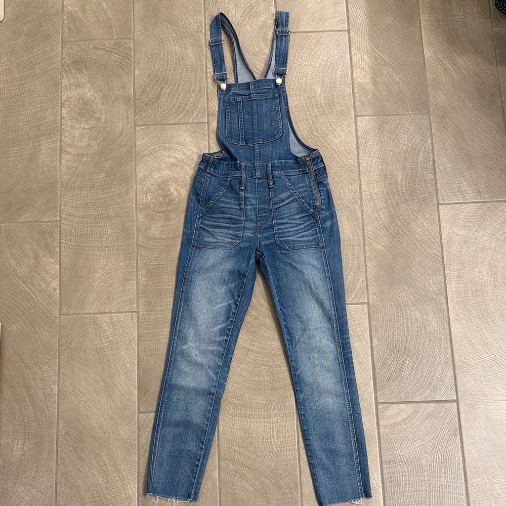 Madewell Blue Denim Overalls